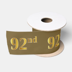 Faux/Imitation Gold "92nd"-gebeurtenisnummer (brui Lint