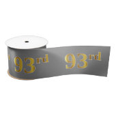 Faux/Imitation Gold "93rd" Event Number (grijs) Lint (Spoel)