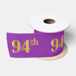 Faux/Imitation Gold "94th" Event Number (Paars) Lint