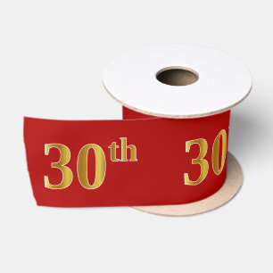 Faux/Imitation Gold look "30th"-gebeurtenisnummer Lint
