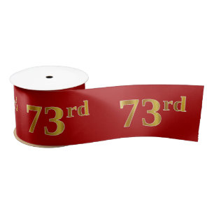 Faux/Imitation Gold look "73rd"-gebeurtenisnummer  Lint