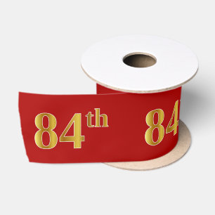 Faux/Imitation Gold look "84th"-gebeurtenisnummer Lint