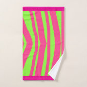Faux Imprimé Animal Lime + Rose Spa (Serviette à main)