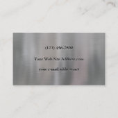 Faux Ingebosst geborsteld aluminium Visitekaartje (Achterkant)