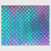 FAUX-ioniserend effect zeeduivel schaal Cadeaupapier (Vlak)