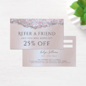 Faux iridescence rose feuille parties scintillant  (Bureau)