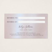 Faux iridescence rose feuille parties scintillant  (Dos)