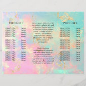 faux iridescent delicate opal brochure (Achterkant)