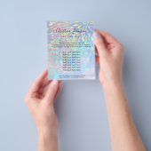 faux iridescent effect Beausalon Flyer (Hand)