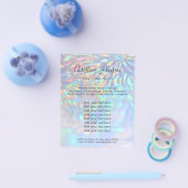 faux iridescent effect Beausalon Flyer (Enkel)