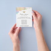 faux iridescent effect honeycomb flyer (Hand)