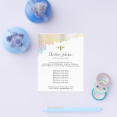 faux iridescent effect honeycomb flyer (Enkel)