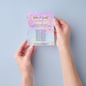 Faux Iridescent elegant design Flyer (Hand)