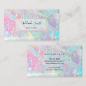 FAUX Iridescent gemstone textuur Visitekaartje (Voorkant / Achterkant)