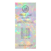 faux iridescent optische rackkaart reclamekaart (Voorkant)