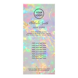 faux iridescent optische rackkaart reclamekaart