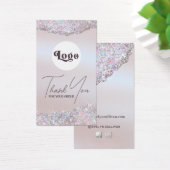 Faux iridescente parties scintillant rose insérer (Bureau)