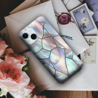 Faux Iriscent Moeder+of+Pearl Hoesje-Mate