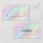 faux iriserende achtergrond visitekaartje (Voorkant / Achterkant)