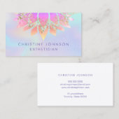 faux iriserende decor estheticus visitekaartje (Voorkant / Achterkant)