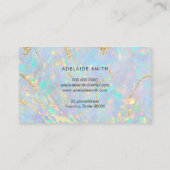 FAUX-iriserende steensteentextuur Visitekaartje (Achterkant)