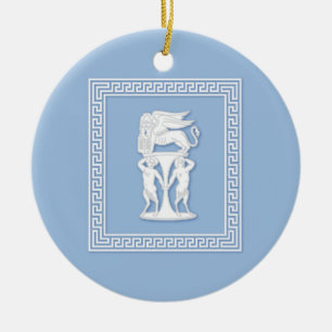 Faux Jasperware Keramisch Ornament