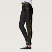 Faux jeans noirs leggings pour femmes (Gauche)