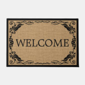 Faux Jute Stylish Trendy Welkom Deurmat (Voorkant)
