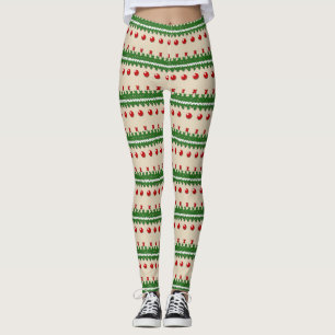 Faux Knished Christmas Leggings