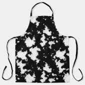 Faux Koe Print, zwart-wit Schort (Voorkant)