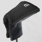 Faux koolstofvezel monogram "D" Golfheadcover (3/4 voorkant)