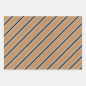 Faux Kraft Paper w/ Dark Brown & Orange Patterns (Voorkant 3)