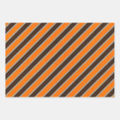 Faux Kraft Paper w/ Dark Brown & Orange Patterns (Voorkant)