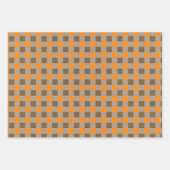 Faux Kraft Paper w/ Dark Brown & Orange Patterns (Voorkant 2)