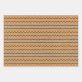 Faux Kraft Paper w/ Dark Brown & Orange Patterns (Voorkant)