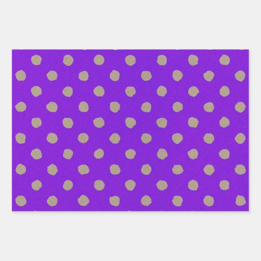 Faux Kraft Paper w/ Purple Multi-Patterns (Voorkant 3)
