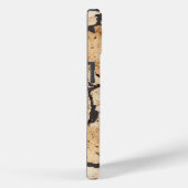 Faux kurk met zwarte marmeren inzetstukken Case-Mate iPhone case (Achterkant / Rechts)