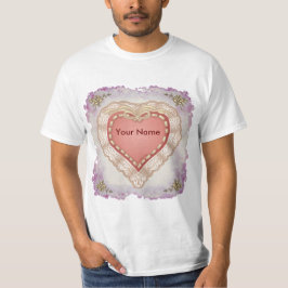 faux Lacy Heart T-shirts