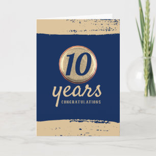 Faux laiton universel de la carte d'anniversaire d