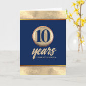 Faux laiton universel de la carte d'anniversaire d (Fleur jaune)