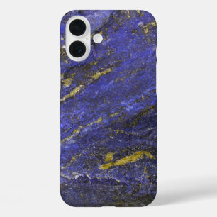 Faux lapis lazuli edelsteen minerale hipster iPhone 16 plus hoesje