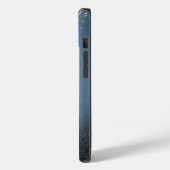 Faux Lashes Black Glitter Diamonds Roos Gold, Blue Case-Mate iPhone Case (Achterkant / Links)