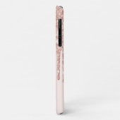 Faux Lashes Glitter Roos Gold Drivers Case-Mate iPhone Case (Achterkant/links)