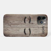 Faux lashes Wood Texture Coque-Mate coque iphone (Dos (Horizontal))