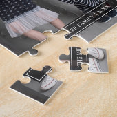 Faux Leather Buffalo Pset-kerstfoto Collage Legpuzzel (Zijkant)