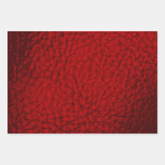 Faux Leather Mix-ontwerp — Rich Tone-set Inpakpapier Vel (Voorkant)