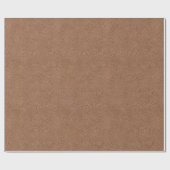 Faux Leather Natural Brown Cadeaupapier (Vlak)