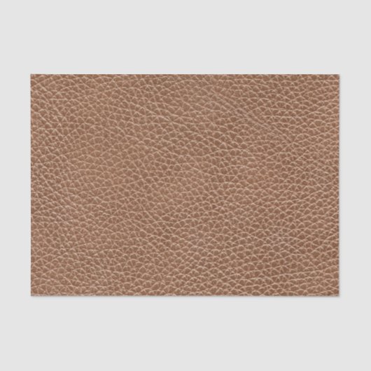 Faux Leather Natural Brown Tissuepapier (Voorkant)
