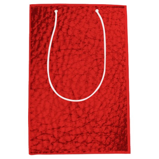 Faux Leather Warm Tangarine Medium Cadeauzakje (Voorkant)