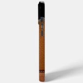 Faux leder met Zipper Case-Mate iPhone Case (Achterkant / Links)